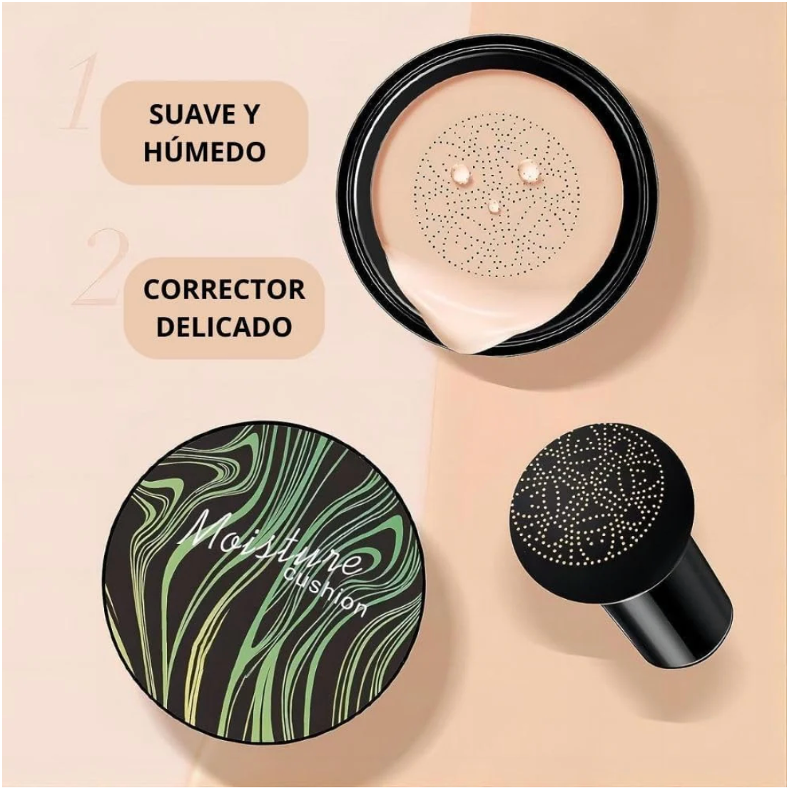 Natura Veil — Base de Maquillaje de Acabado Natural + Brocha de Regalo