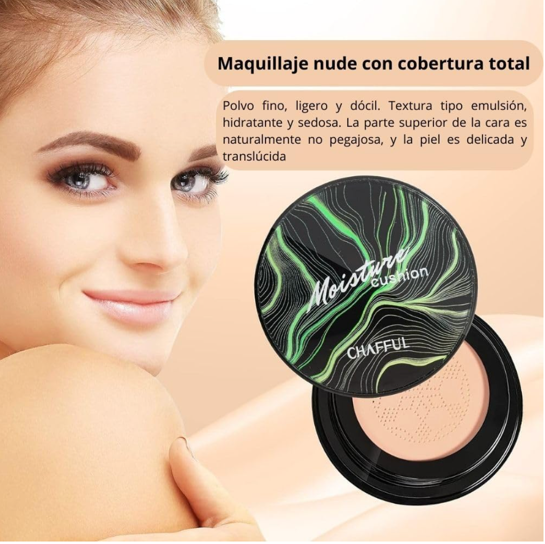 Natura Veil — Base de Maquillaje de Acabado Natural + Brocha de Regalo